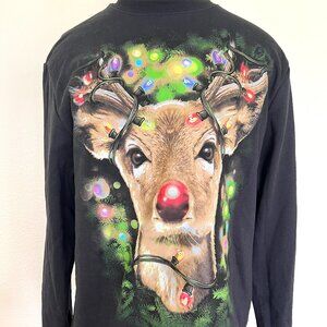 Rudolph Christmas Light Up Sweatshirt - Size Medium